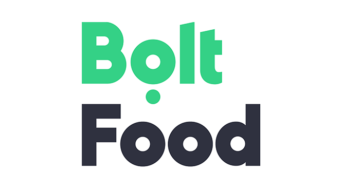 Logo of Bolt Food with the word 'Bolt' in green and 'Food' in dark grey